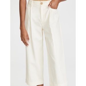 Vince cropped wide leg pants. Off white color. Size 2. Brand new.